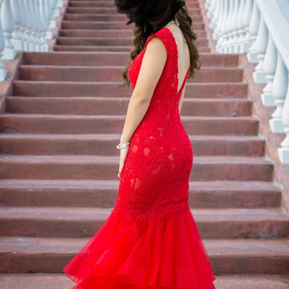 Sherri Hill Red Prom Dress
